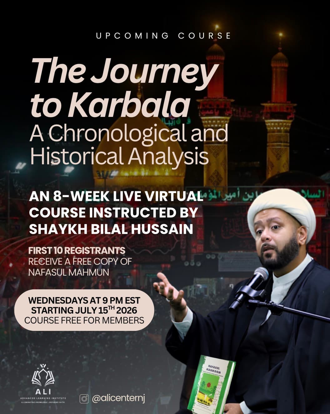 Journey to Karbala: A Chronological and Historical Analysis event flyer